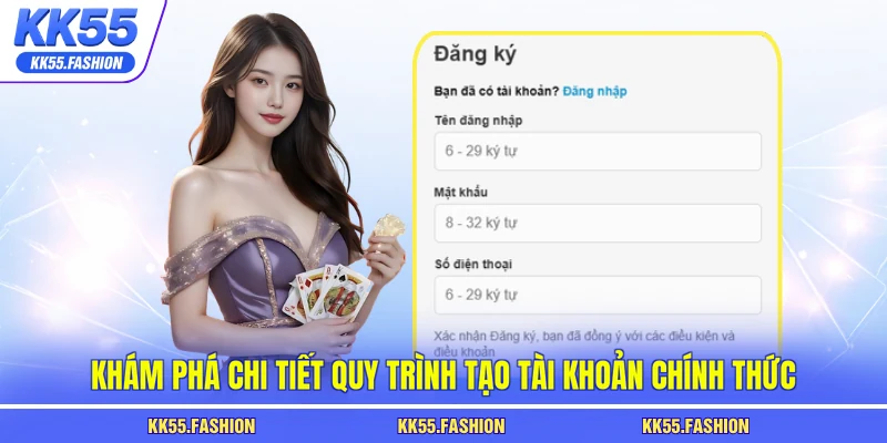 Khám phá chi tiết quy trình tạo tài khoản chính thức