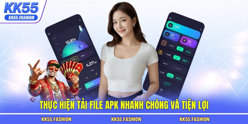 Thực hiện tải file APK nhanh chóng và tiện lợi